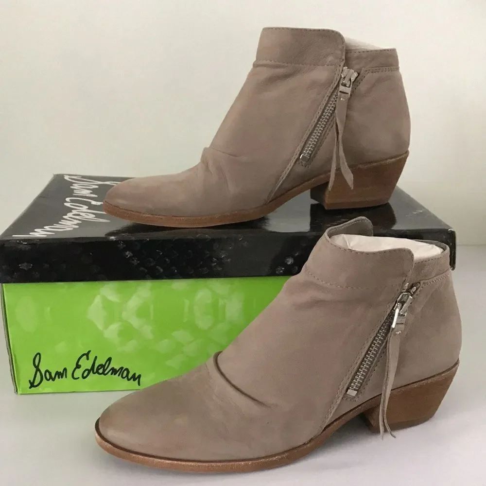 Sam Edelman Packer Leather Ankle Booties - Picture 4 of 6